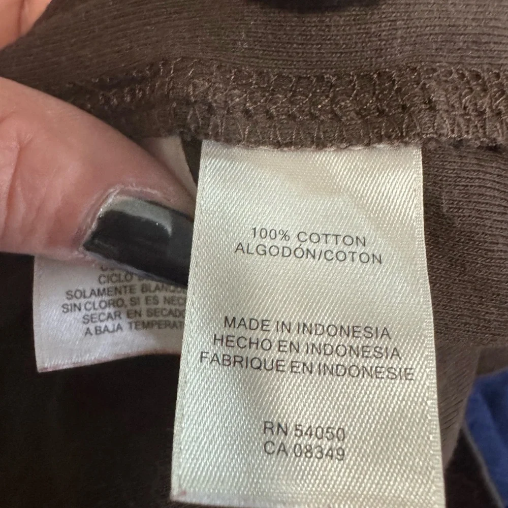 Jones New York Chocolate Long Sleeve Top - Picture 6 of 6